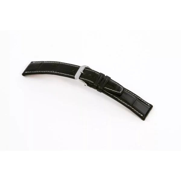RIOS1931 Thunderbird - Uhrenarmband aus Alligatorenleder (389) - Schwarz
