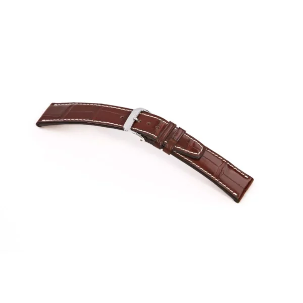 RIOS1931 Thunderbird - Uhrenarmband aus Alligatorenleder (389) - Mahagoni