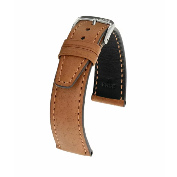 RIOS1931 Tobacco - Uhrenarmband aus Schweinsleder (38) - Cognac