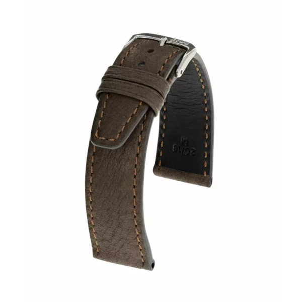 RIOS1931 Tobacco - Uhrenarmband aus Schweinsleder (38) - Mokka