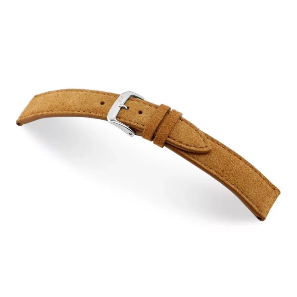 RIOS1931 Tompson - Uhrenarmband aus Velourleder (150) - Cognac