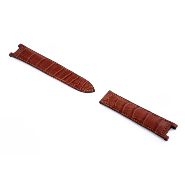 RIOS1931 Versailles - Uhrenarmband aus Alligatorenleder (350) - Mahagoni