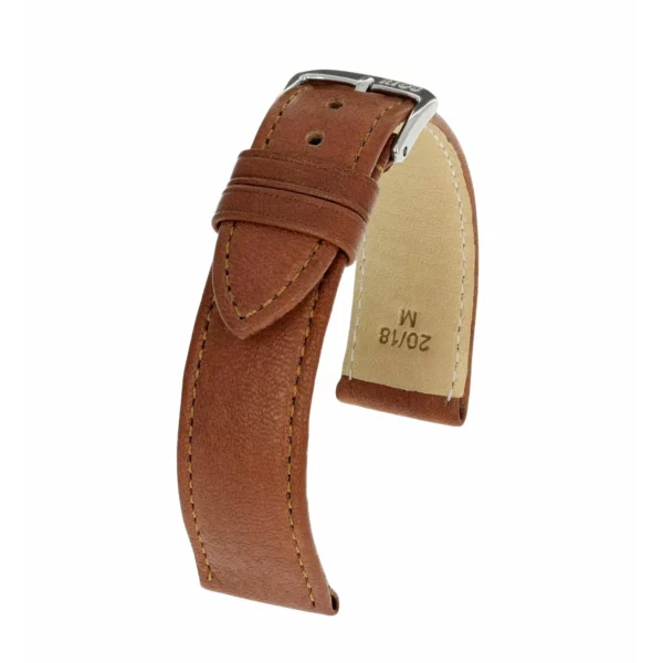 RIOS1931 Waging - Uhrenarmband aus Bio-Nappaleder (408) - Cognac