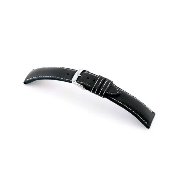 RIOS1931 Weilheim - Uhrenarmband aus Bio-Nappaleder (429) - Schwarz