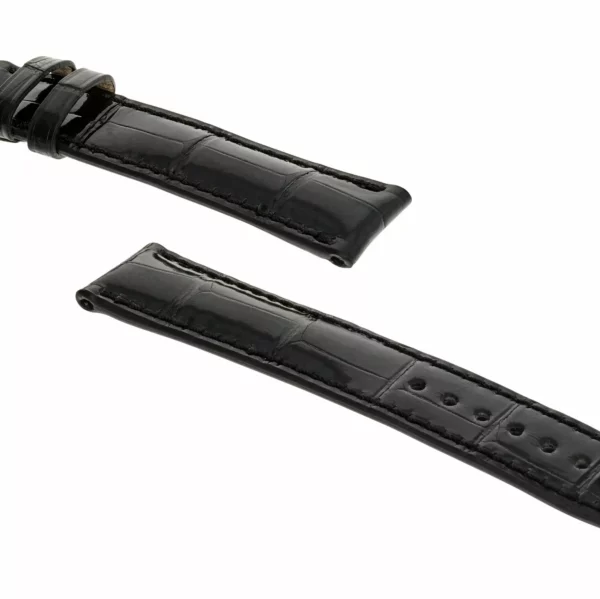 RIOS1931 Windsor - Uhrenarmband aus Alligatorenleder (277) - Schwarz – Bild 4