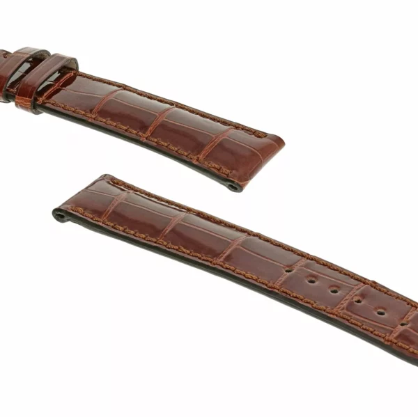 RIOS1931 Windsor - Uhrenarmband aus Alligatorenleder (277) - Mahagoni – Bild 3