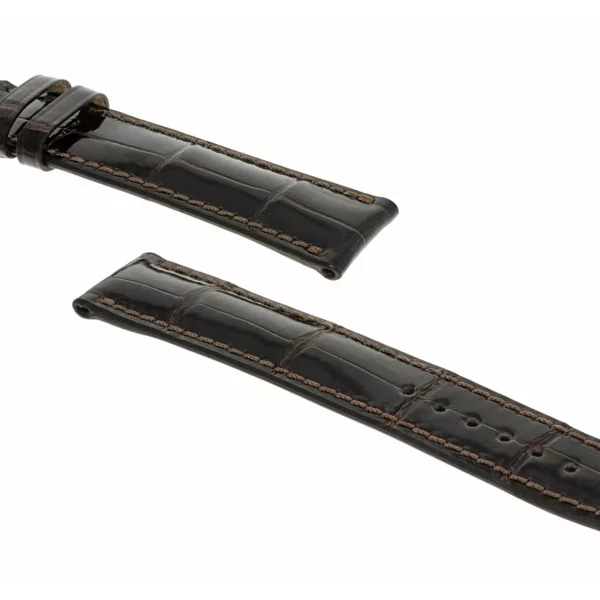RIOS1931 Windsor - Uhrenarmband aus Alligatorenleder (277) - Mokka – Bild 3