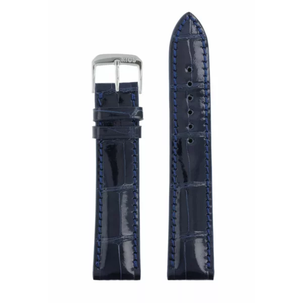 RIOS1931 Windsor - Uhrenarmband aus Alligatorenleder (277) - Ozeanblau – Bild 2