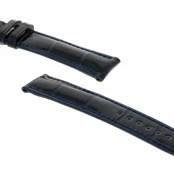 RIOS1931 Windsor - Uhrenarmband aus Alligatorenleder (277) - Ozeanblau – Bild 3