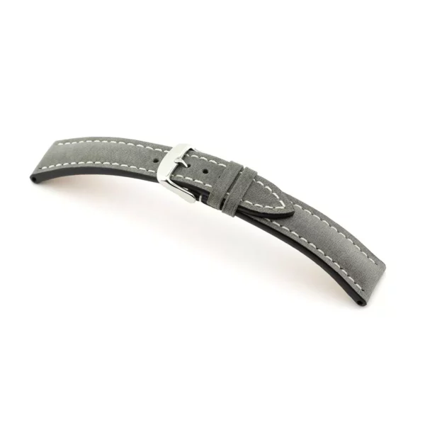 RIOS1931 York - Uhrenarmband aus Vintageleder (175) - Steingrau
