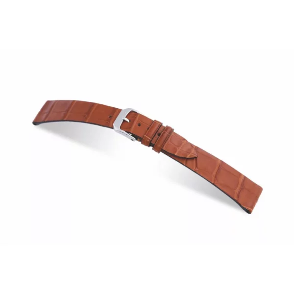 RIOS1931 Aero - Uhrenarmband aus Alligatorenleder (315) - Cognac