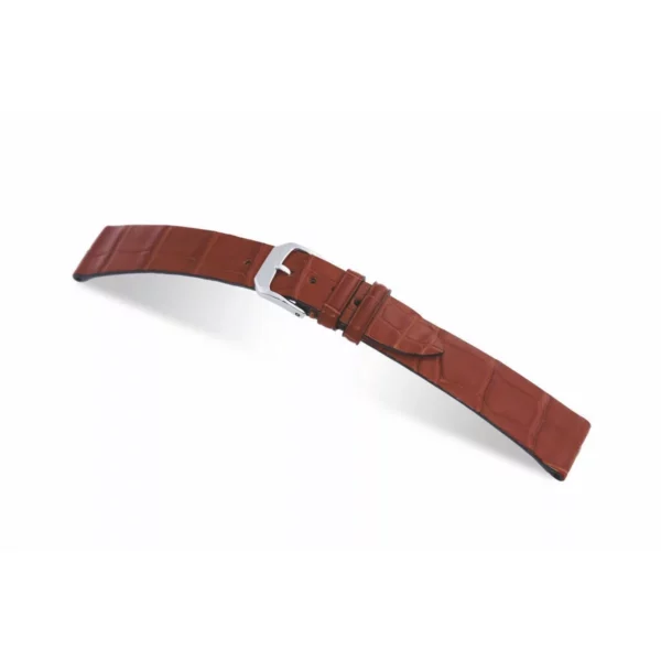 RIOS1931 Aero - Uhrenarmband aus Alligatorenleder (315) - Mahagoni