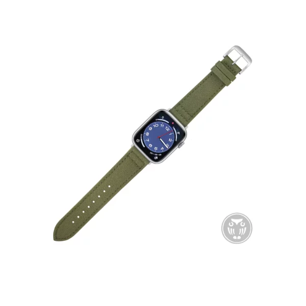 Eulit Canvas Smart Uhrenarmband (9230) - Olivgrün – Bild 2