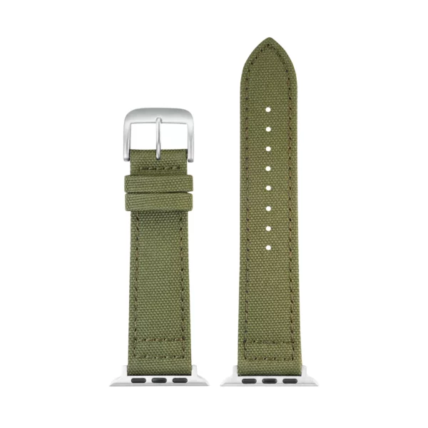Eulit Canvas Smart Uhrenarmband (9230) - Olivgrün