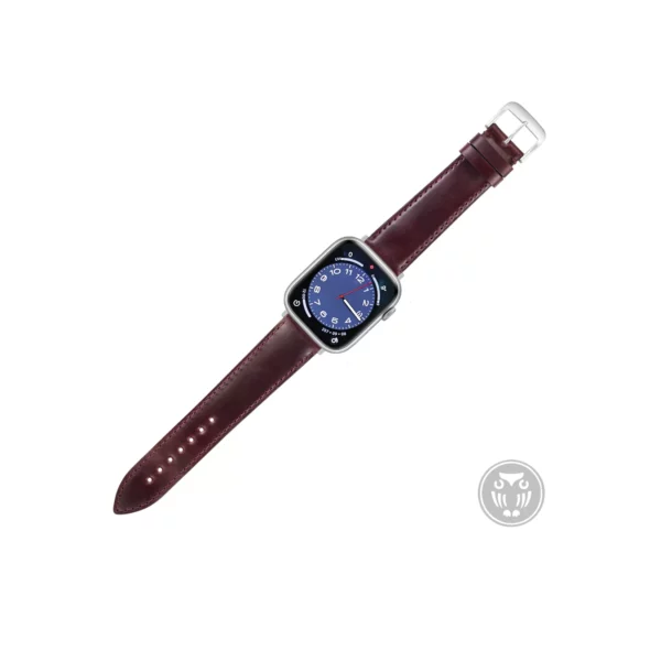 Eulit Shell Cordovan Smart Leder-Uhrenarmband (9484) - Burgunderrot – Bild 2