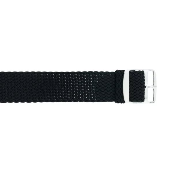 Perlon Uhrenarmband (05) - Schwarz – Bild 4