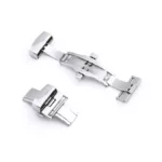 RIOS1931 GERMANY - Folding Buckle with Pusher (1000) - Steel Glossy Finish
