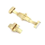 RIOS1931 GERMANY - Folding Buckle with Pusher (1001) - Golden Glossy Finish