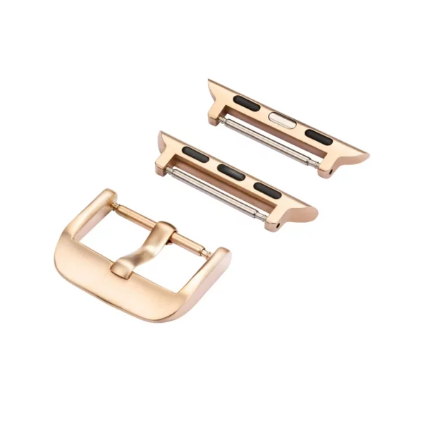 Eulit - Adapter & Schließe m. breitem Dorn passend für Apple Watch – Rosegold