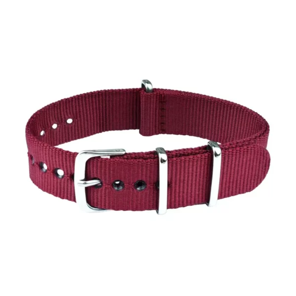 Nylon Uhrenarmband - Bordeaux
