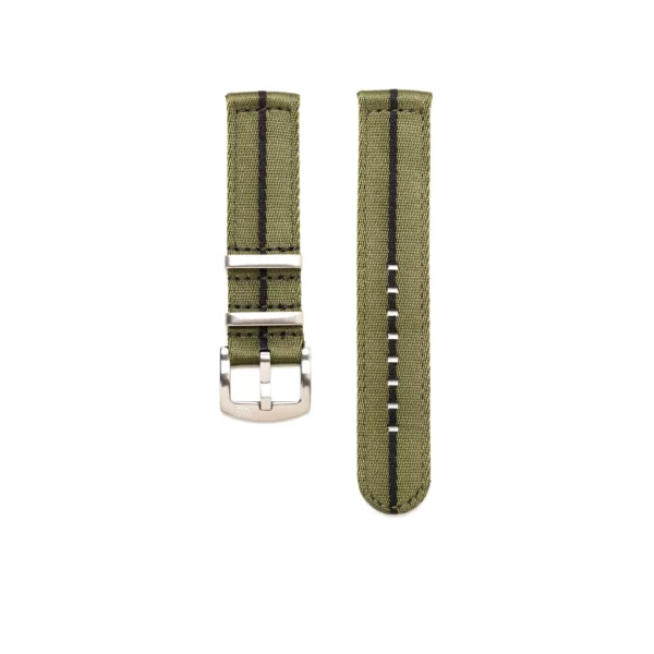WB Original Nylon-Uhrenarmband 2-teilig - Olivgrün & Schwarz