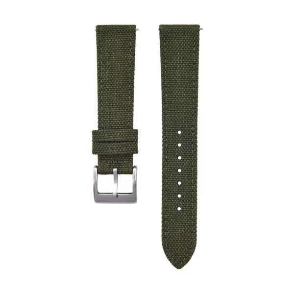 Segeltuch Uhrenarmband - Olivgrün