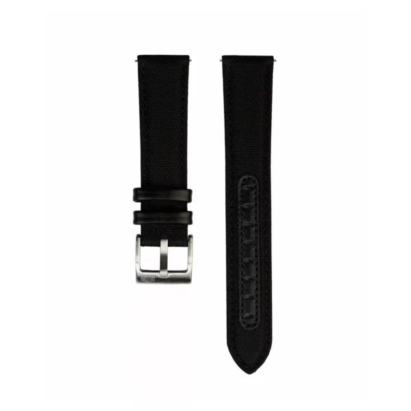 Jelsdal Segeltuch Uhrenarmband - Schwarz