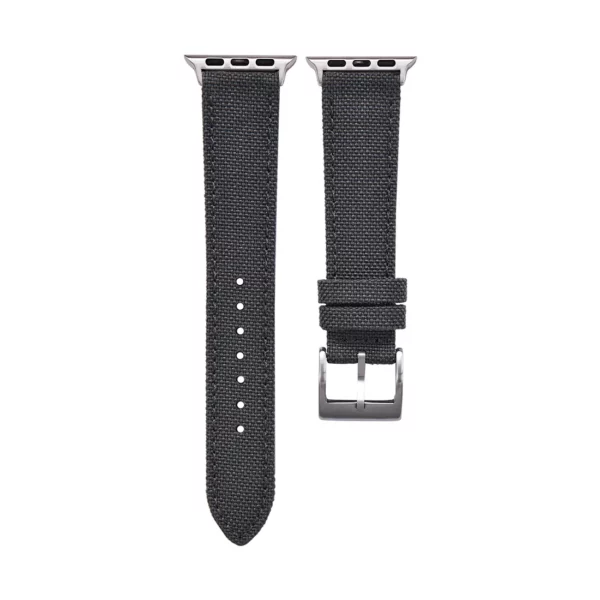 Segeltuch Smart Uhrenarmband - Dunkelgrau