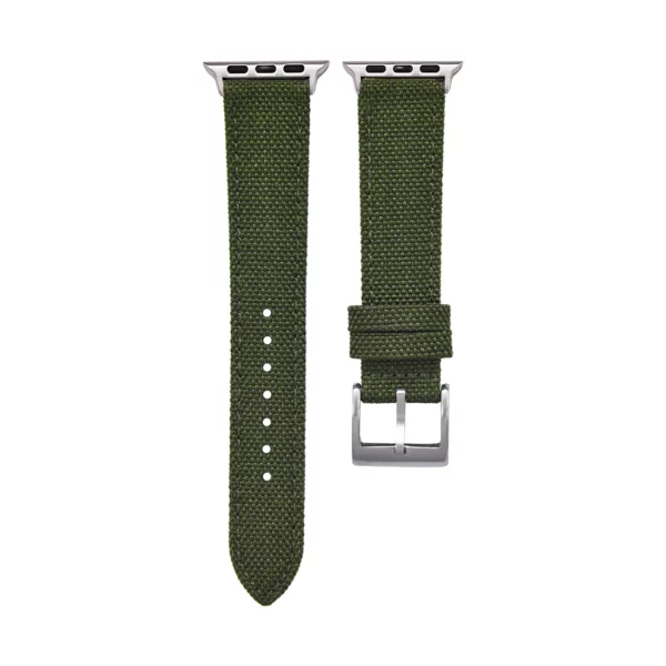 Segeltuch Smart Uhrenarmband - Olivgrün