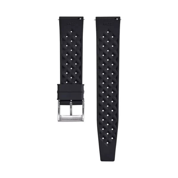 Tropical Style Kautschuk-Uhrenarmband - Schwarz – Bild 2
