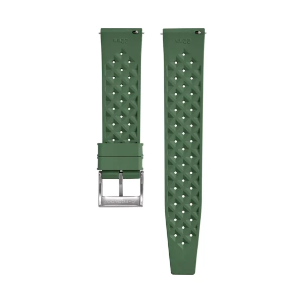 Tropical Style Kautschuk-Uhrenarmband - Grün – Bild 2