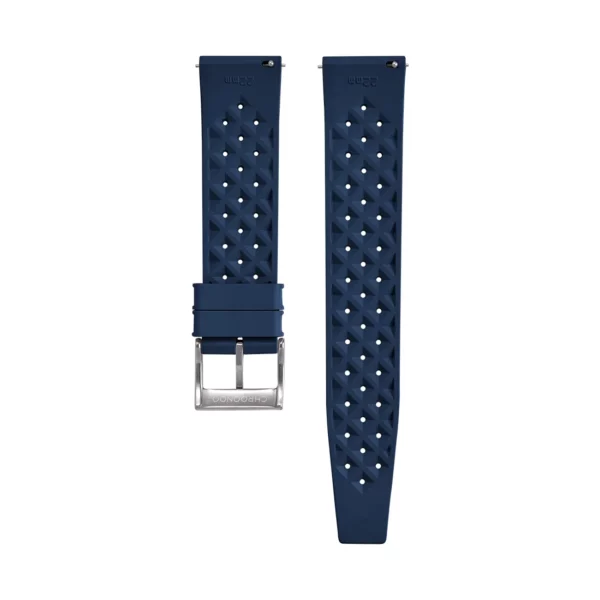 Tropical Style Kautschuk-Uhrenarmband - Marine-Blau – Bild 2