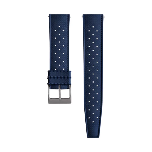 Tropical Style Kautschuk-Uhrenarmband - Marine-Blau
