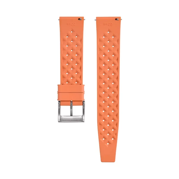Tropical Style Kautschuk-Uhrenarmband - Orange – Bild 4