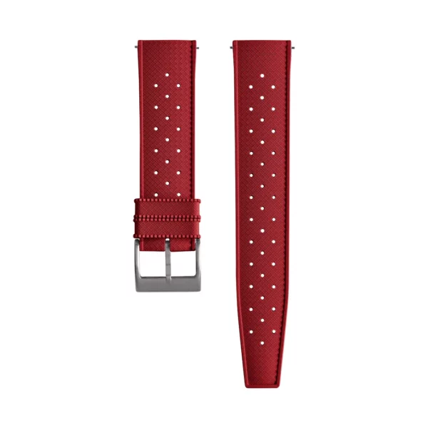 Tropical Style Kautschuk-Uhrenarmband - Rot