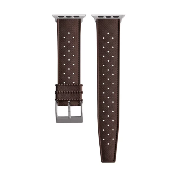 Tropical Style Smart Kautschuk-Uhrenarmband - Braun