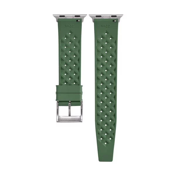 Tropical Style Smart Kautschuk-Uhrenarmband - Grün – Bild 2