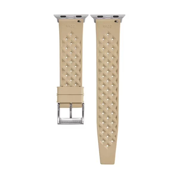 Tropical Style Smart Kautschuk-Uhrenarmband - Khaki – Bild 2