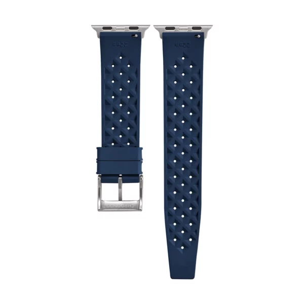 Tropical Style Smart Kautschuk-Uhrenarmband - Marine-Blau – Bild 2