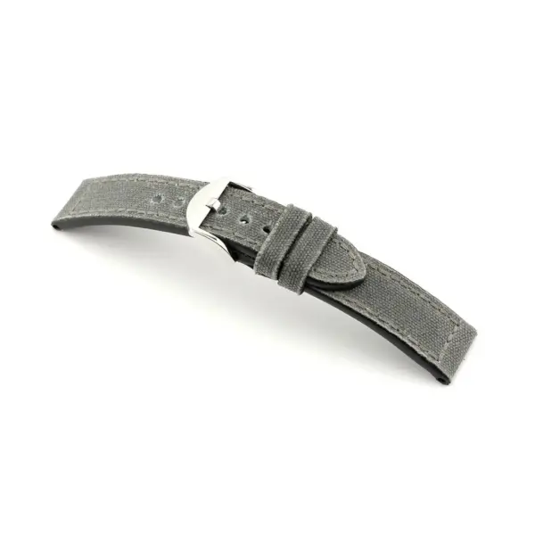 RIOS1931 Virginia - Uhrenarmband aus echtem Canvas (184) - Grau