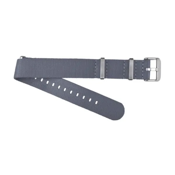 Premium Nylon Uhrenarmband aus Sicherheitsgurt-Material (23) - Grau