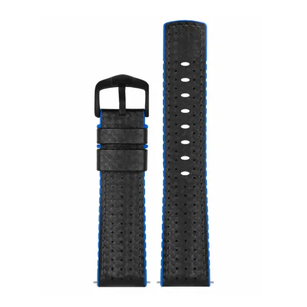 HIRSCH Ayrton - Performance-Uhrenarmband - Schwarz/Blau – Bild 2