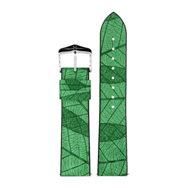 HIRSCH Leaf - Veganes Performance-Uhrenarmband - Grün – Bild 2