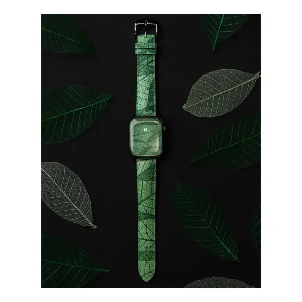 HIRSCH Leaf - Veganes Performance-Uhrenarmband - Grün – Bild 4