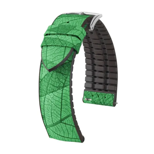 HIRSCH Leaf - Veganes Performance-Uhrenarmband - Grün