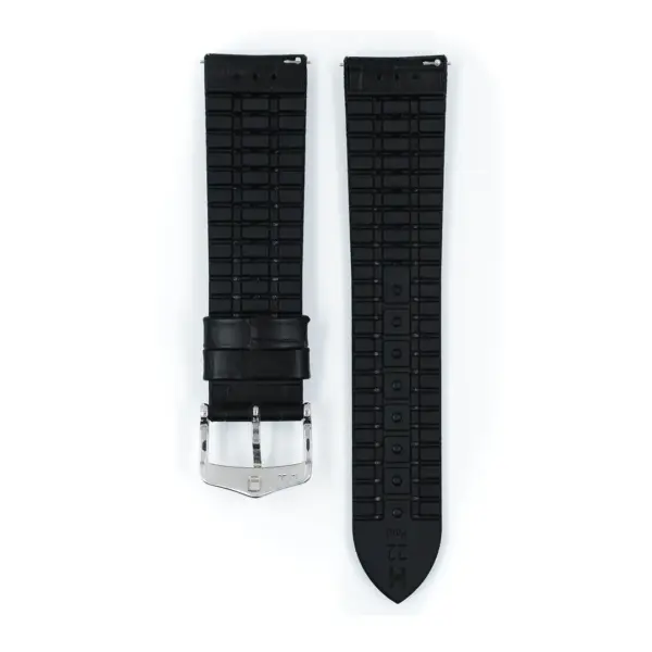 HIRSCH Paul - Performance-Uhrenarmband mit Alligatorprägung - Schwarz – Bild 3