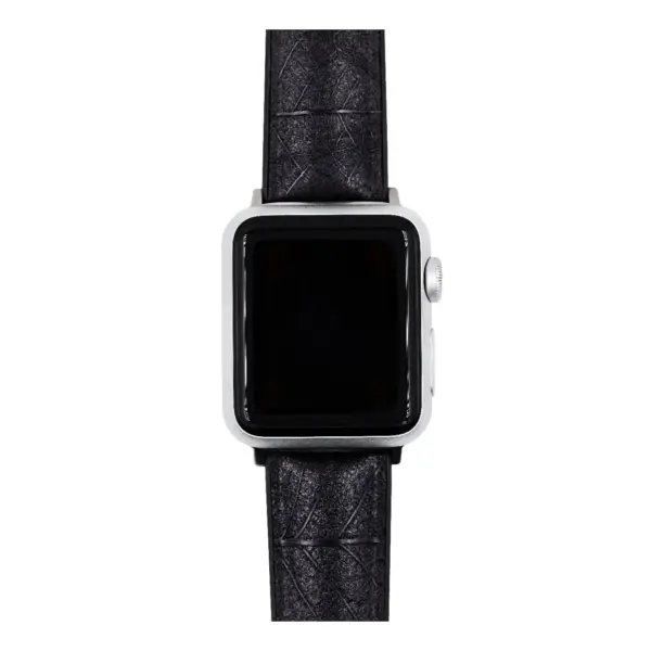 HIRSCH Leaf - Veganes Performance-Uhrenarmband - Schwarz – Bild 5