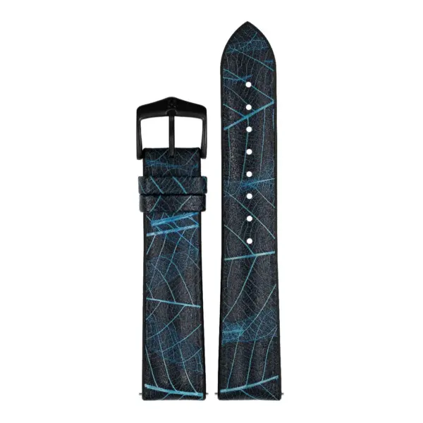 HIRSCH Leaf - Veganes Performance-Uhrenarmband - Blau – Bild 2