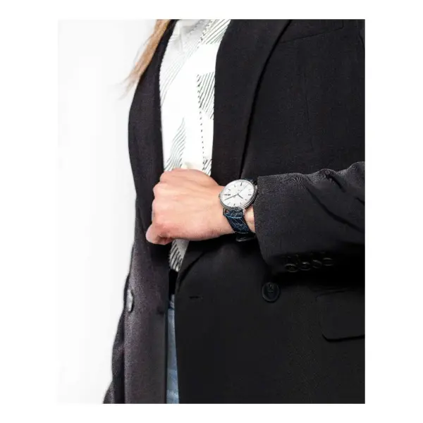 HIRSCH Leaf - Veganes Performance-Uhrenarmband - Blau – Bild 6