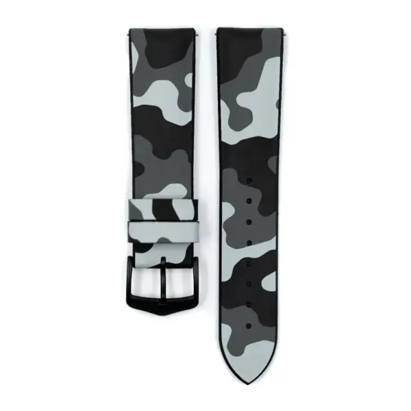HIRSCH John - Camouflage Performance-Uhrenarmband - Grau – Bild 2